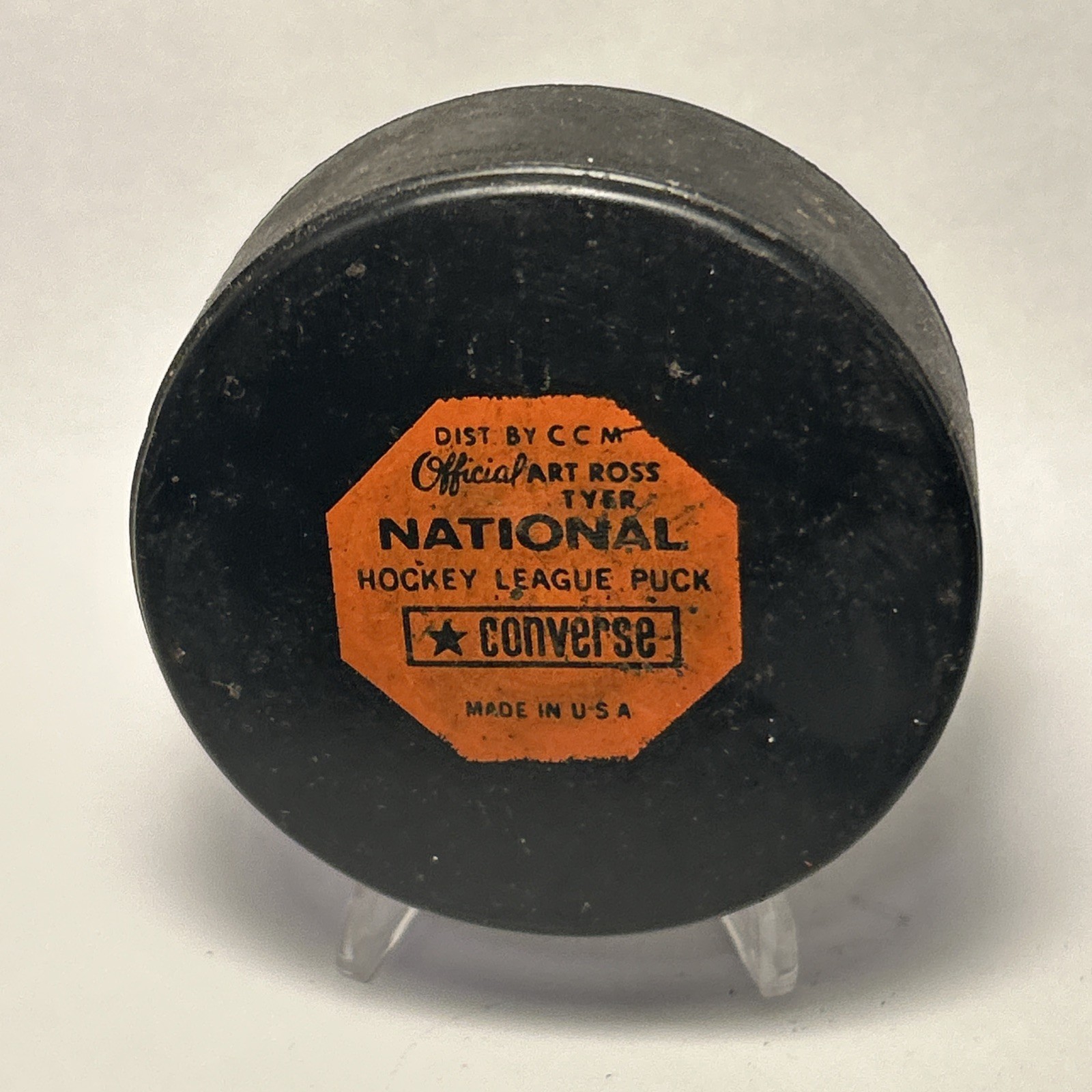 New York Rangers NHL Official Game Puck Converse Art Ross Vintage USA thumbnail 14