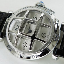Cartier Watch W3105955 Pasha 38 Convex Grid Automatic Silver dial 38mm 100M Mens 7