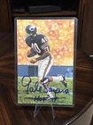 Gale Sayers Autographed Chicago Bears Goal Line Art Card HOF 77 Black 3229