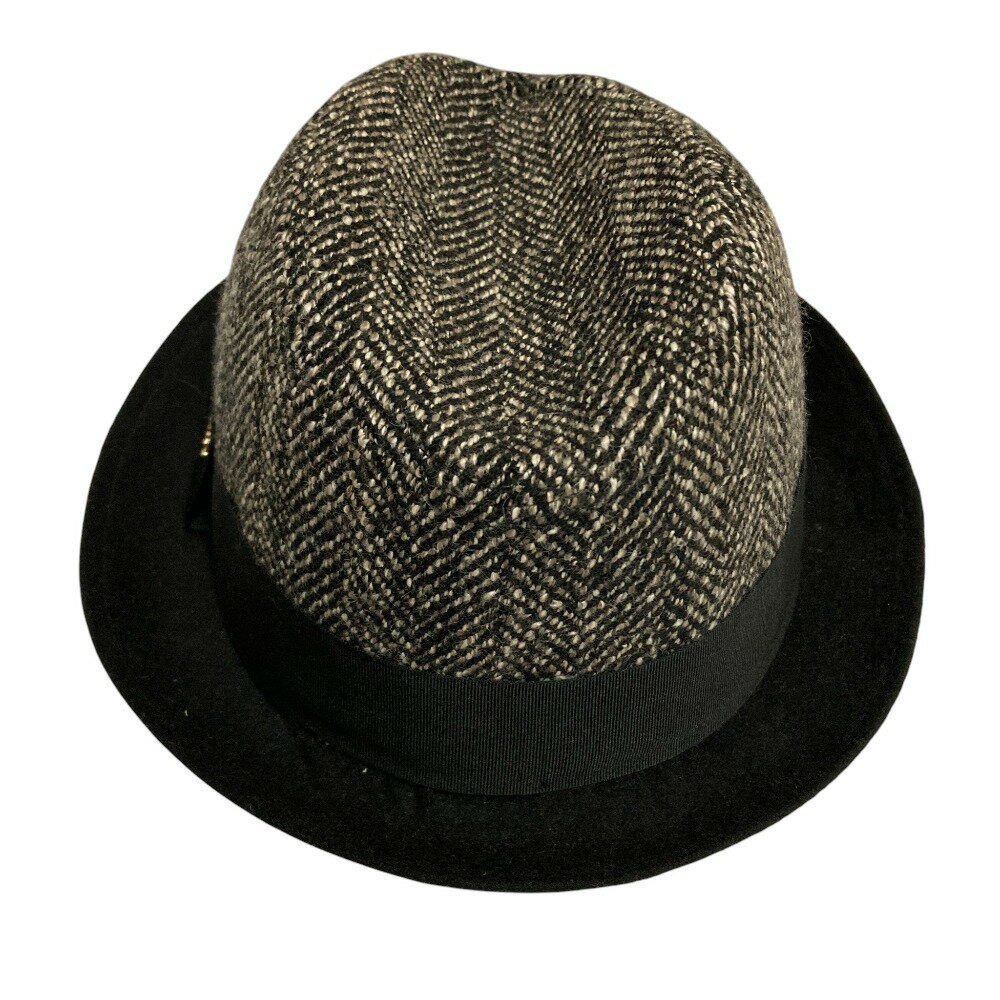 Gucci Bucket Hat herringbone tweed Black Size M Women Authentic thumbnail 9