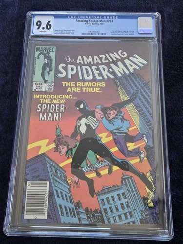 The Amazing Spider-Man #252 CGC 9.6 Newsstand Variant 1984 1st Black Costume MCU
