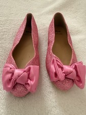 Janie And Jack x Disney Princess Aurora Pink Glitter Ballet Flats