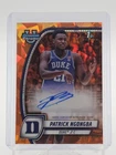 PATRICK NGONGBA 2024-25 BOWMAN CHROME U 1ST SAPPHIRE ORANGE AUTO /25 Q5588