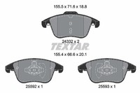 Bremsbelagsatz Scheibenbremse Q+ Textar 2433205 FüR CD Ford Mondeo 5 Turnier CF