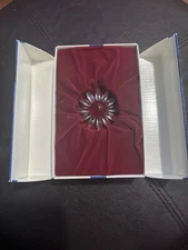 Retired Swarovski Crystal Marguerite Red Daisy Flower In Box