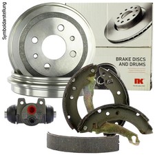 2 NK Bremstrommeln + Bremsbackensatz + 2 Bremszylinder + Zubehör für Smart