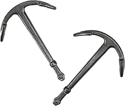 Model Ship Kits Accessory - 2pcs Alloy Anchor Boat Decorations