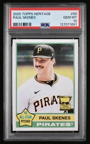2025 Topps Heritage#60 Paul Skenes PSA 10 Gem Mint