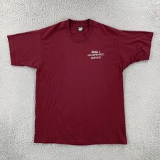 Vtg Screen Stars Best Mens XL Red Single Stitch Shirt USA Made Steller’s Knife