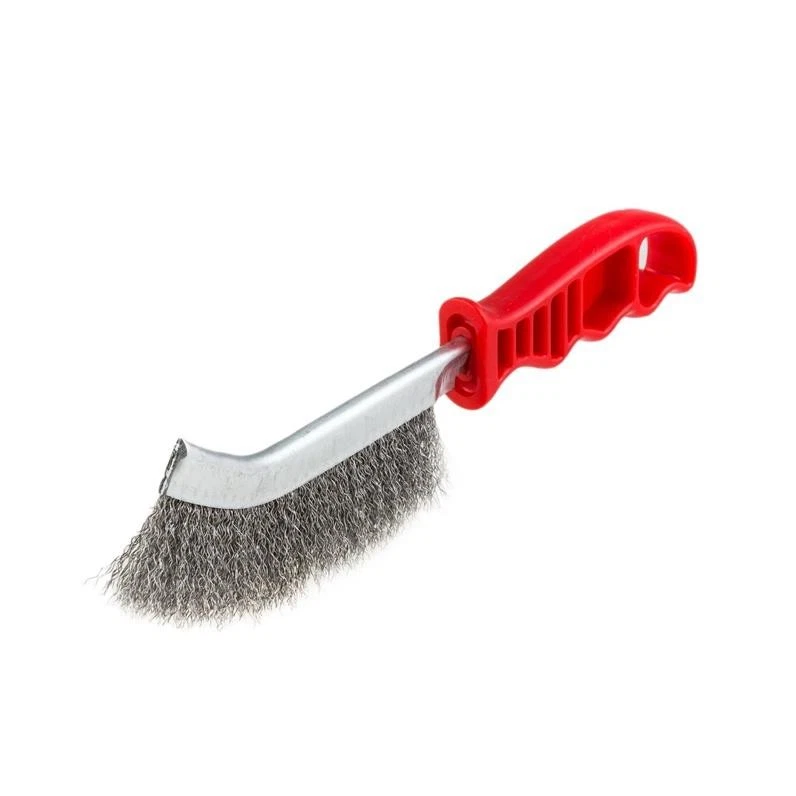 FALCON Handdrahtbürste 250mm Universal Draht Bürste Stahlbürste Rot