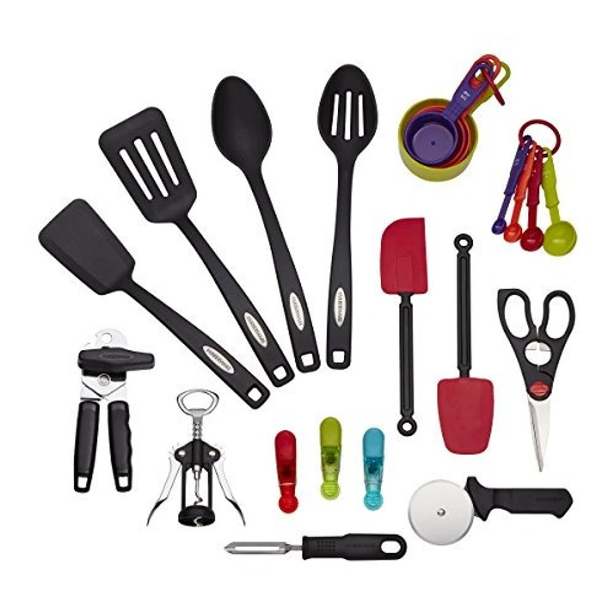 Set Di 2 Mini Fruste Professionali Farberware In Silicone Nero – Lavabili In Lavastoviglie, Adatte A Tutte Le Pentole - 2