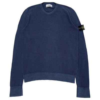 STONE ISLAND Thermo Langarm T-Shirt Navy Größe M 100% Baumwolle F/S