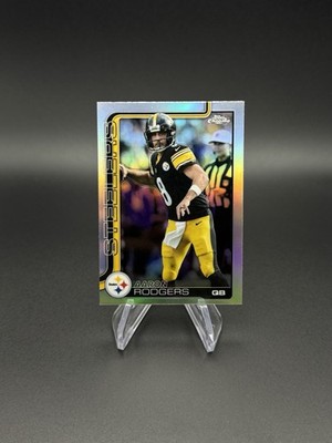 2025 Topps Chrome Football - Aaron Rodgers Steelers Silver