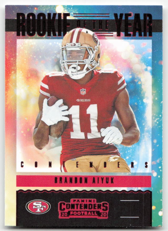 2020 Panini Contenders #RY-BA Brandon Aiyuk Rookie of the Year Contenders Ruby