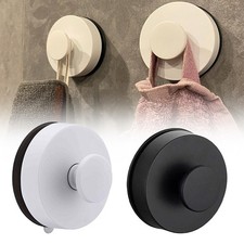 Strong Vacuum Suction Cup Hook Shower Towel Holder Round Hooks Bathroom