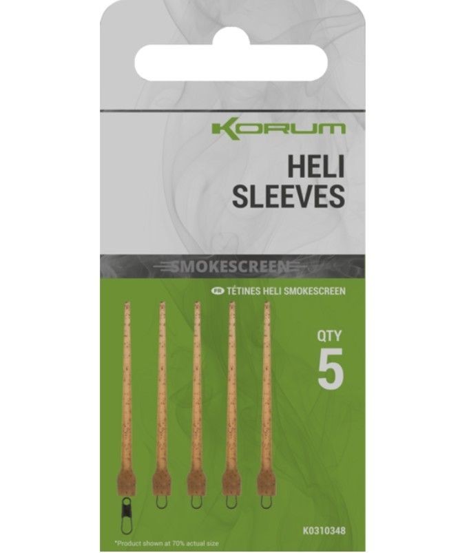Korum Smokescreen Heli Sleeves - Carp Fishing Terminal Tackle - Free Delivery