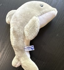 Sea World Vintage 1989 Dolphin Plush Stuffed Animal Souvenir Gray/White Toy