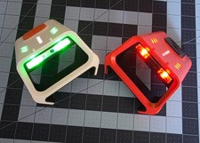Sharper Image Electronic Laser Tag Blasters Set of 2 Red White Light Up Game