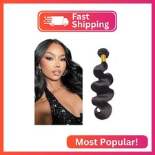 1B Natural Black Bundles Human Hair Body Wave Human Hair Bundles 24 Inch SeeGov