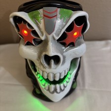 Monster Jam Grave Digger Calavera Taza Mango Monster Trucks Ojos Iluminar FUNCIONA