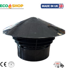4" Pipe Vent Cowl Umbrella Vent Cap VCB Roof Ventilation Cover Weatherproof UK