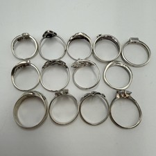 Vintage 925 Sterling Silver Ring Lot 29.6g Mixed Women's Estate Resale Jewelry