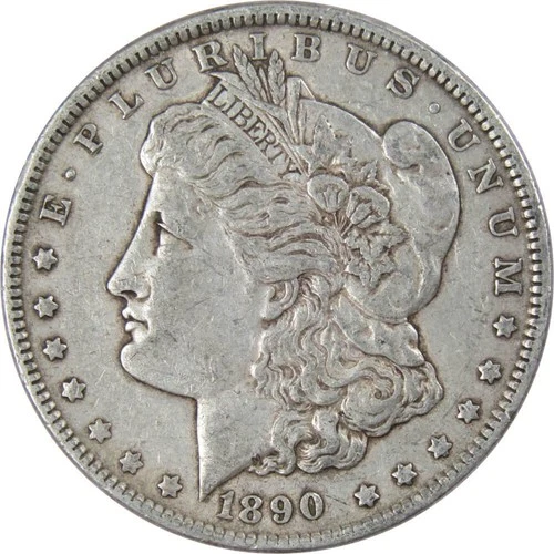 1890 Morgan Dollar XF EF Extremely Fine 90% Silver $1 US Coin Collectible