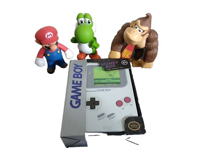 Nintendo Spielebox Spardose plus Bonus Figuren