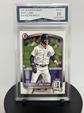2025 Bowman Draft Max Clark Tigers Bowman Rookie Prospect Card BP-24