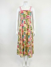 Entro Vase Midi Dress Abstract Floral Vase