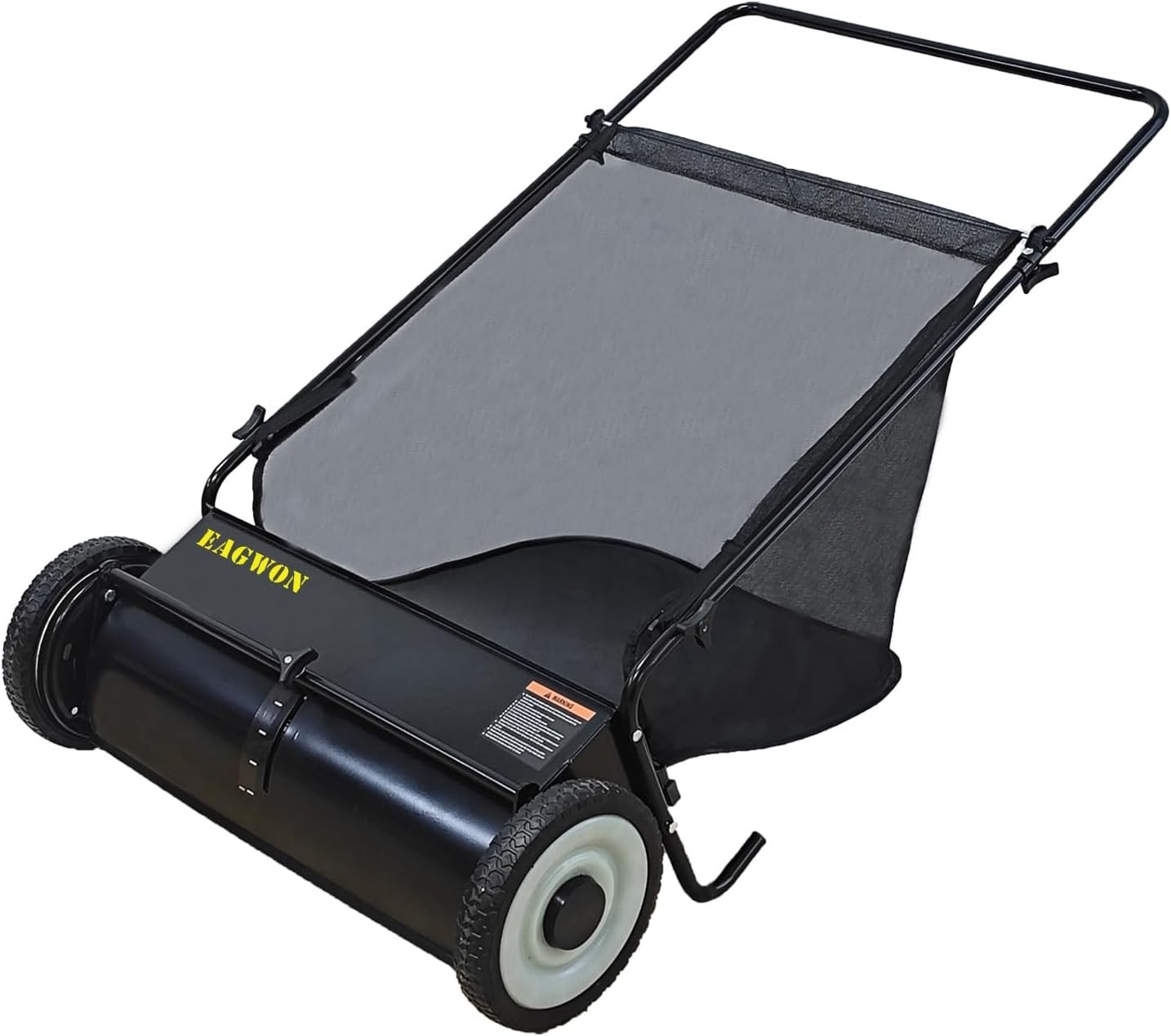 Push Lawn Sweeper,26-Inch Width,7 Cu. Ft.Hopper Capacity,4 Spinning Brushes,Adju