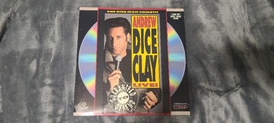 Vintage Laserdisc LD ANDREW DICE CLAY DICE MAN COMETH LIVE COMEDY TESTED WORKS
