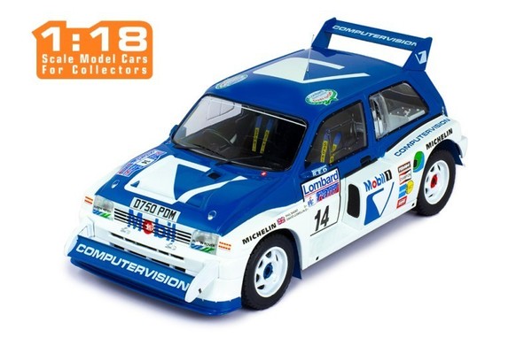 MG METRO 6R4 #14 D. LLEWELLIN / P.SHORT - RAC RALLY 1986