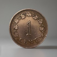 1972 Malta 1 Cent Polished Coin