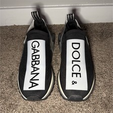 Dolce&Gabbana Black White Slip On Mesh Low To...