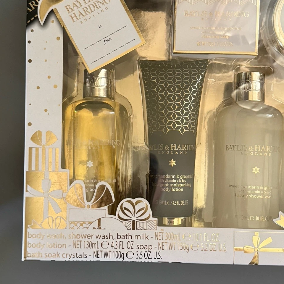 COLECCIÓN REGALO BAYLIS & HARDING Inglaterra 6 Piezas Caja Set Jabón Cuerpo Loción Lavado Foto 3 de 4