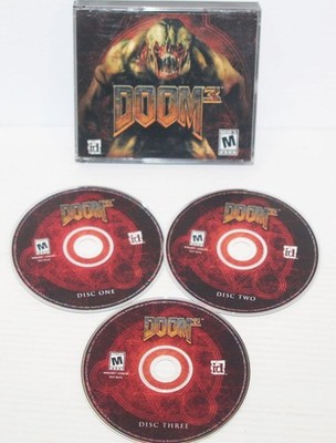 Doom 3 (PC Windows, 2004) 3 Disc Set w/ Jewel Case ''The Gateway to Hell is Open''