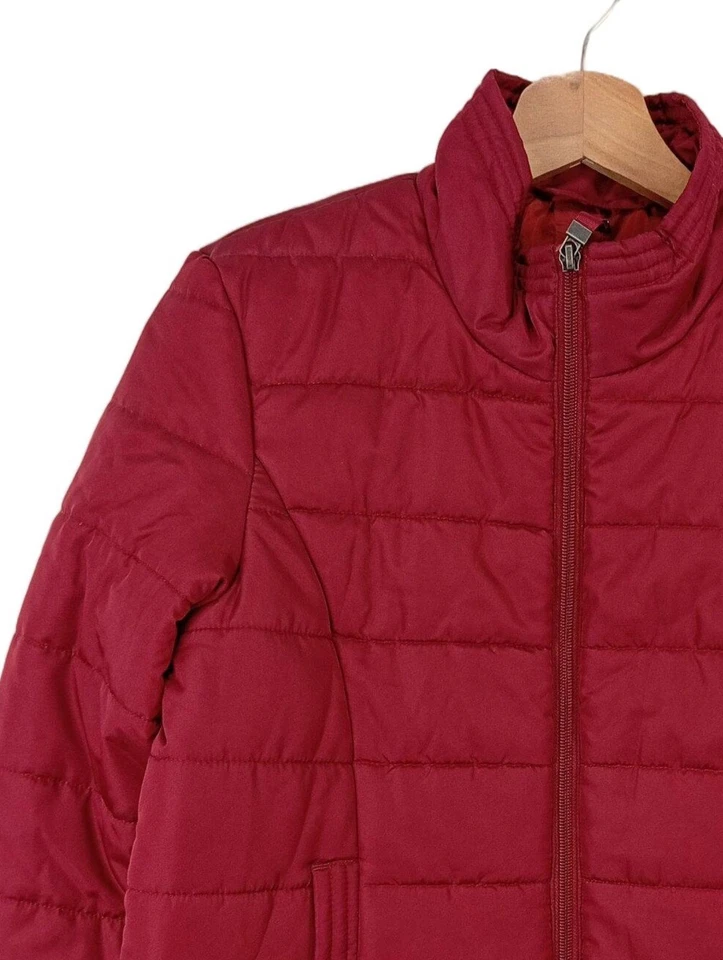 VERO MODA Chaqueta acolchada Mujeres Chaqueta Talla EU 36 rojo look casual - Imagen 3 de 4