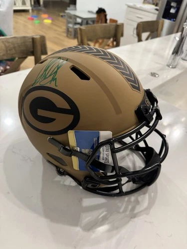 Green Bay Packers Sterling Sharpe Autographed Full Sized Helmet