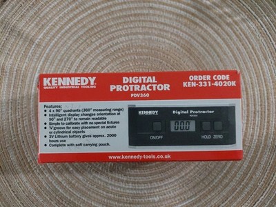 Kennedy Digital Protractor PDV360 Brand New Boxed