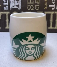 Starbucks Coffee Company 14 oz White Green Mug Mermaid Siren Logo 2010