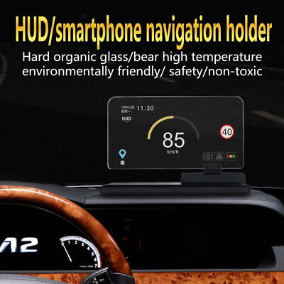 H6 Car Auto GPS HUD Head Up Display Smart Phone Mount Holder Stand Projector GA