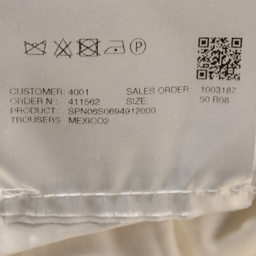 Sartorio Kiton NWT Chinos / Casual Pants Size 50 (34 US) In Ivory Cotton Blend - Picture 15 of 15