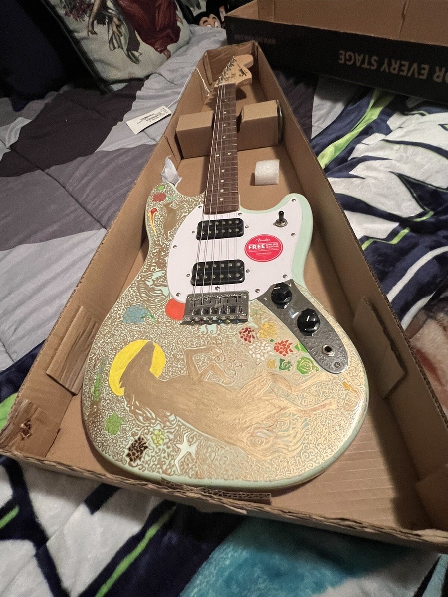 Squier by Fender Bullet Mustang Electric Guitar “The Mustang Squier by Fender Bullet Mustang Electric Guitar “The Mustang