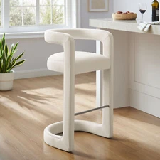 Winslow Bar Stool in Alabaster