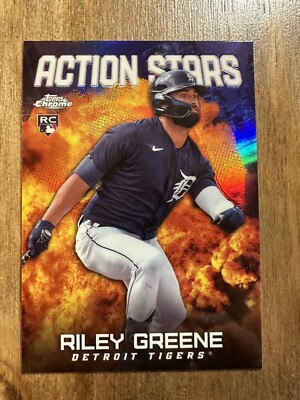 RILEY GREENE 2023 Topps Chrome Update ACTION STARS RC #ASC-8