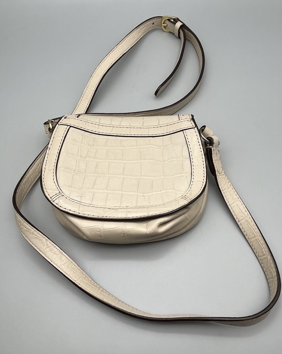 Vintage Lauren Ralph Lauren 1967 Crossbody Bag Purse Dark Ivory