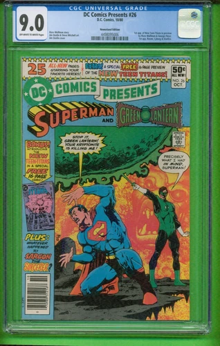 DC Comics Presents #26 DC Comics October 1980 NEWSSTAND EDITION CGC-GRADE 9.0