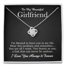 To My Girlfriend Necklace, Valentines Day Gift, Girlfriend Gifts, Girlfriend