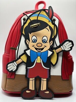 NEW LOUNGEFLY X Disney Pinocchio Marionette Mini Backpack